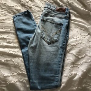 High Rise Super Skinny Light Wash Jeans